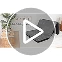Tri Folding Mattress Queen Size - Memory Foam Tri-fold Mattres, Handle & Non-Slip Bottom, Portable Foldable Sofa Bed Floor Chair for Travel RV Camping Guest Yoga - 4 Inch, 78"x58"x4"
