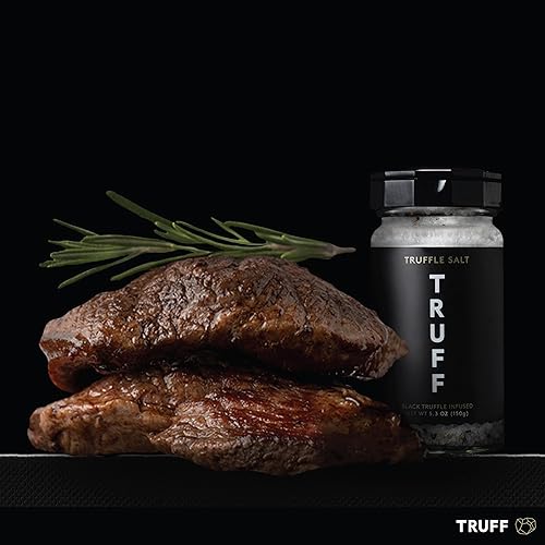 Vista 4 de TRUFF Paquete de iniciación, incluye salsa picante de trufa negra (6 onzas), aceite de trufa negra (5.6 onzas) y sal marina de trufa negra