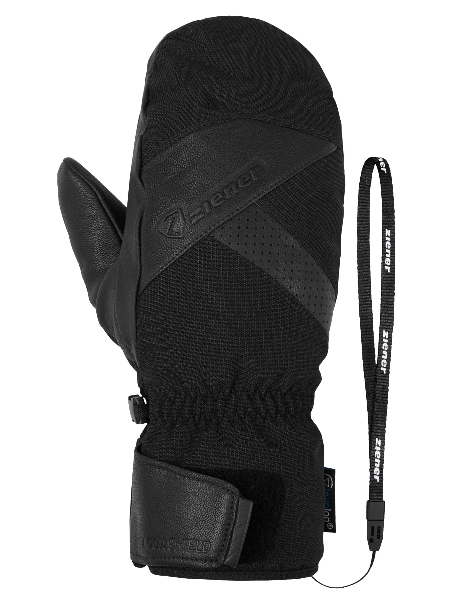 Ziener Herren GETTERO-Z Ski-Fäustling/Wintersport | wasserdicht, Wolle, Thermoshield, Black, 9