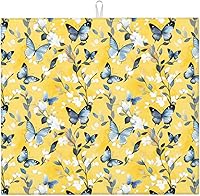 Vista 11 de Tapete de secado de platos de mármol blanco dorado para encimera de cocina, absorbente de 16 x 18 pulgadas, placa de microfibra de vidrio