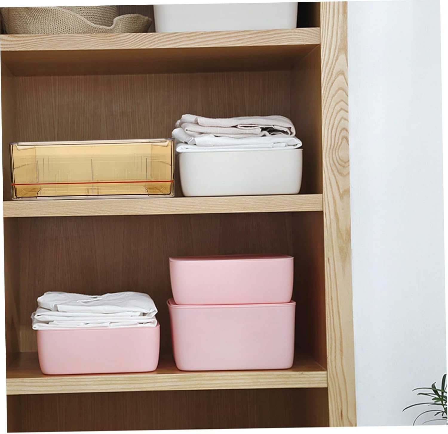 Luxshiny 16Grid Underwear Organizer Bin with Stackable Storage for Socks Ties and Accessories Efficient Clothing Organization for Closets and Dressers Includes Classification