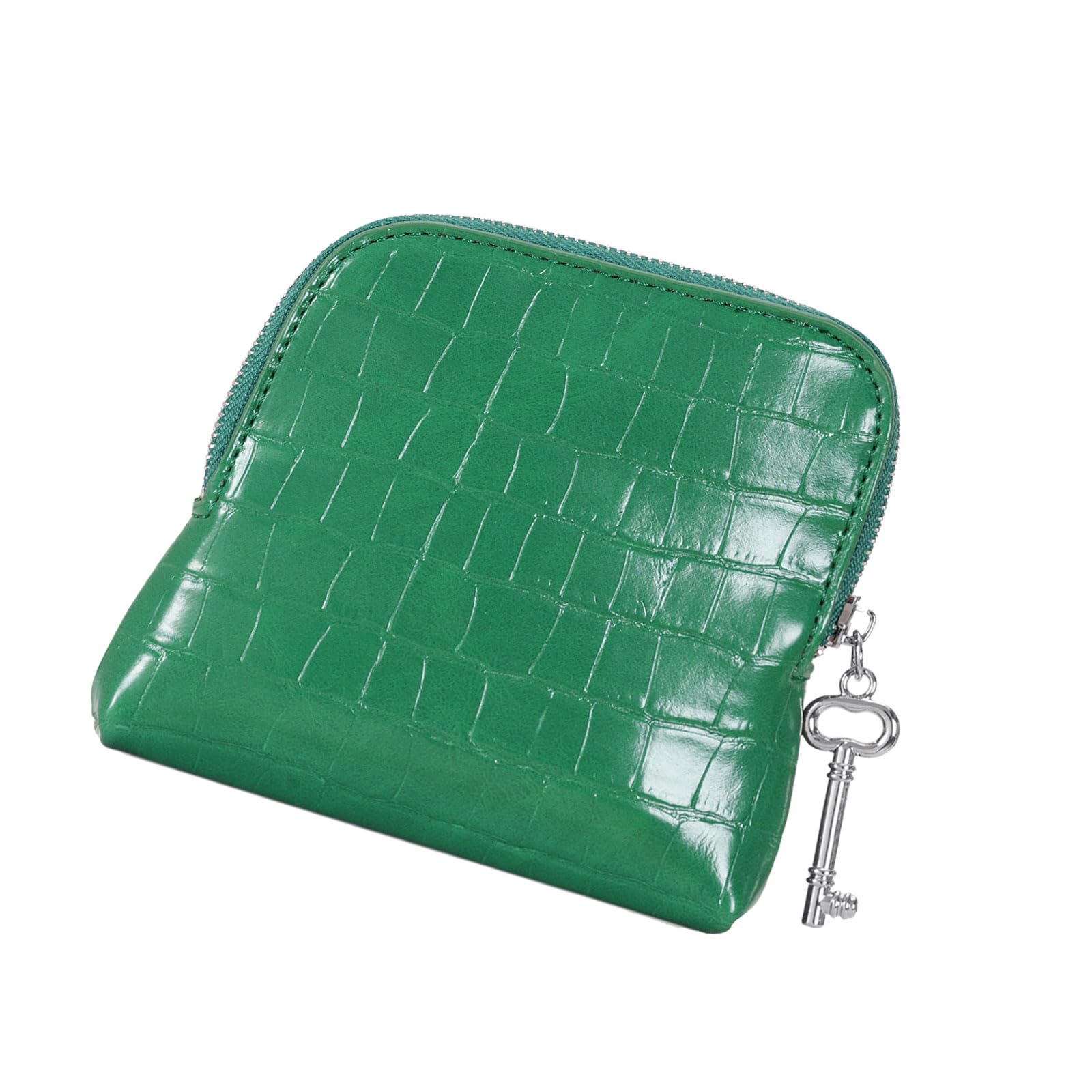 Shntig Compact Accessory Holder Jewelry Case Smooth PU Storage Bag Spacious Layout Protects Rings Bracelets From Scratches Elegant Silver Jewelry