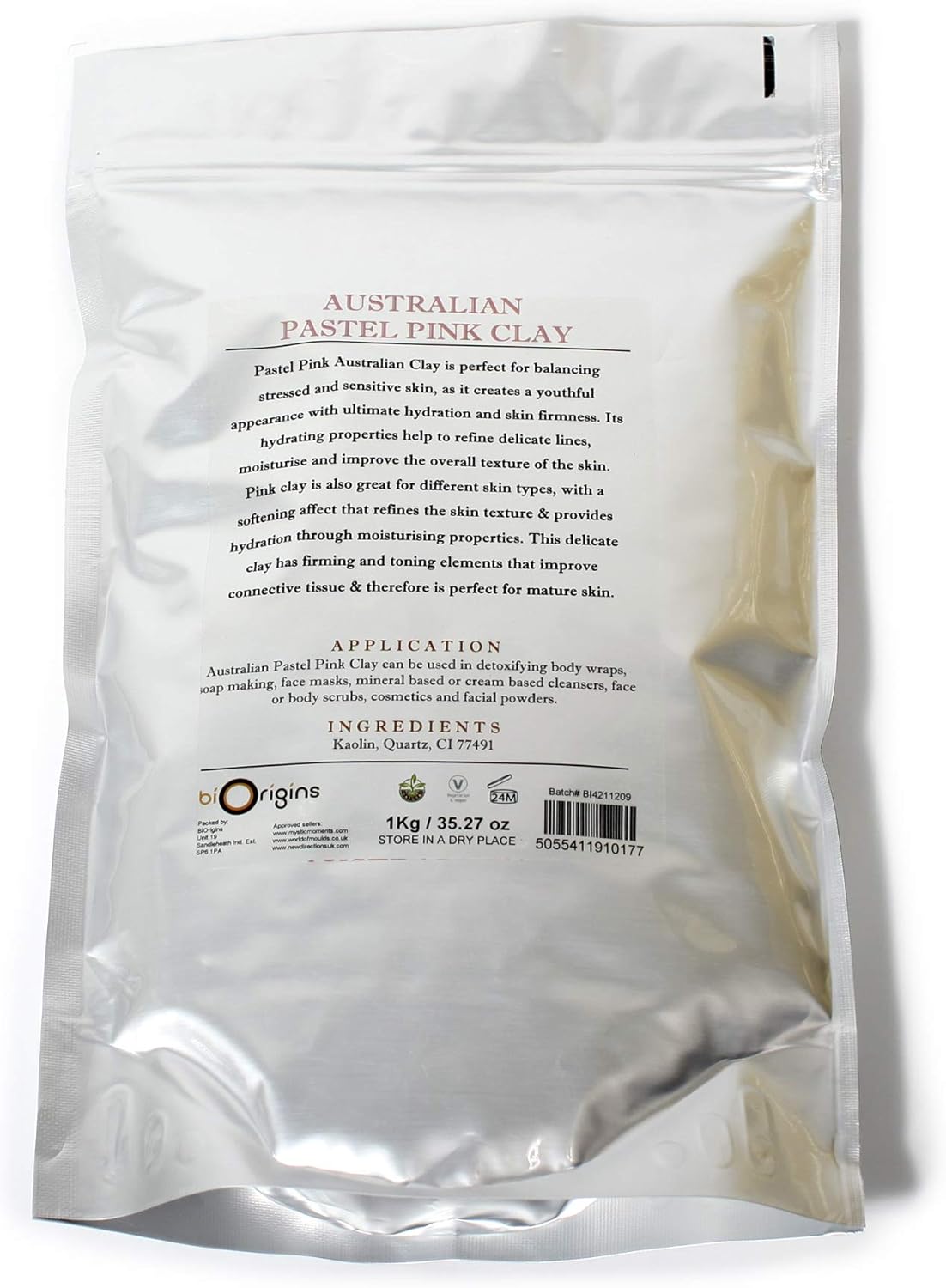 Mystic Moments Pastel Pink Superfine Australian Clay - 1Kg