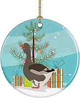 Vista 90 de Caroline's Treasures Bactrian Camel Adorno de cerámica de Navidad, decoración colgante de árbol de Navidad verde azulado para el hogar, vacaciones