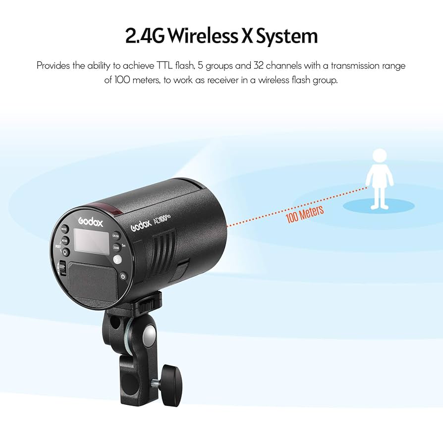 ストロボ/照明 Godox AD100pro Pocket Flash Godox AD100Pro AD100 Pro Pocket Flash, 100W 2.4G Wireless