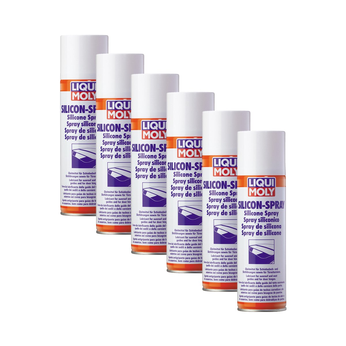 6x LIQUI MOLY 3310 Silicon Spray Trennmittel Gleitmittel Silikon 300ml