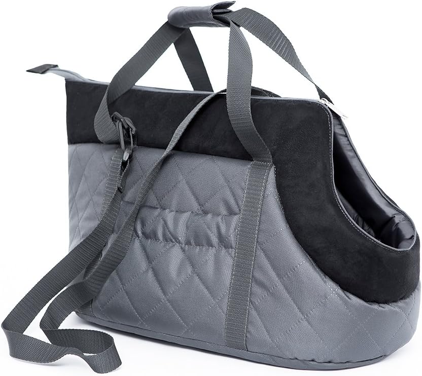 Hobbydog Transport Bag for Dogs and Cats, Size 2, Graphite/Black Stripe