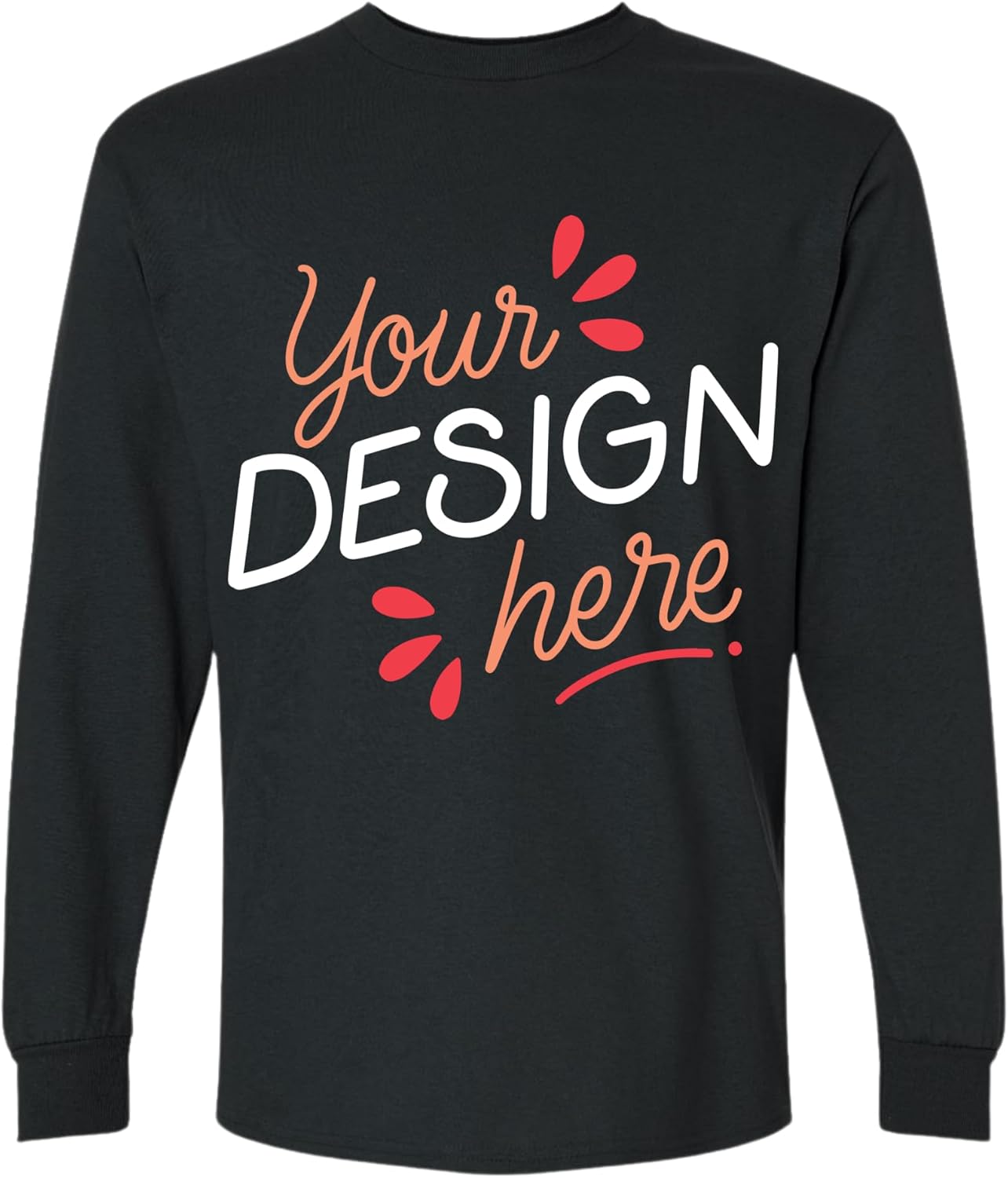 Custom Long Sleeve Shirt for Men Women, Add Your Own Design Logo Text Photo Long Sleeve T-Shirt, Personalized Tee Shirt - Image 2