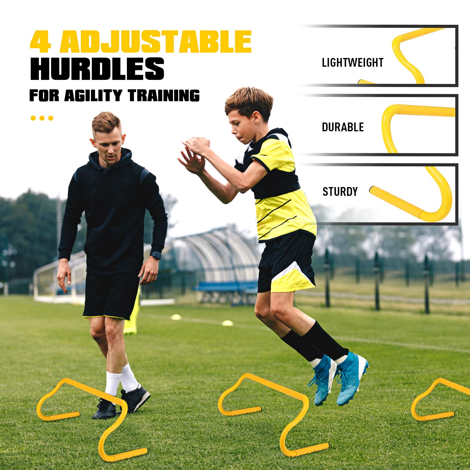Speed Training Kit Hockey Accessories Agility Ladder Workout Kit KUTIZE Soccer Agility ...