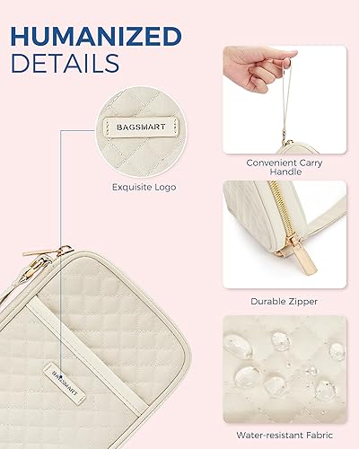 Miniatura 6 de BAGSMART Organizador de cables de viaje, organizador de cables de viaje, organizador electrónico, funda de viaje, artículos esenciales de viaje para