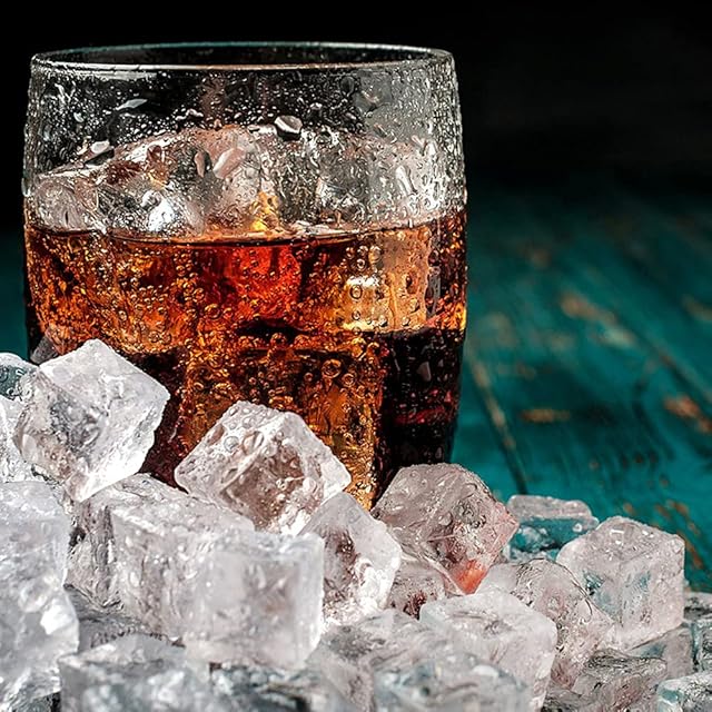 Dotters Clear Fake Ice Cubes, 20PCS 3cm Plastic Ice Cubes Clear Acrylic Fake Ice Cubes Decorative Crystal Ice Rocks for Display Photography Props Wedding Centerpiece Vase Fillers