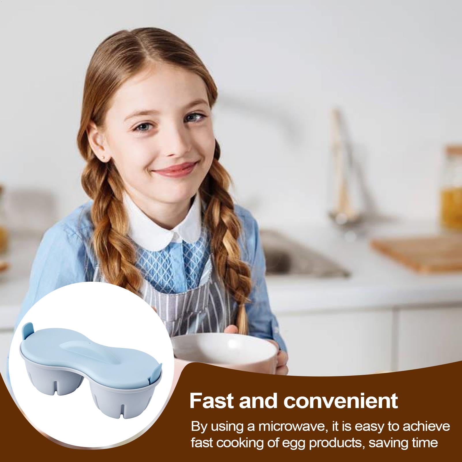 Microwave Egg Boiler - Microwave Egg Cooker | Microwave Poached Egg Maker | Heat Resistant Boiled Egg Maker With Lid | Hardboiled 2-Cavity Maker | Microwave Boiler Poacher For Breakfast