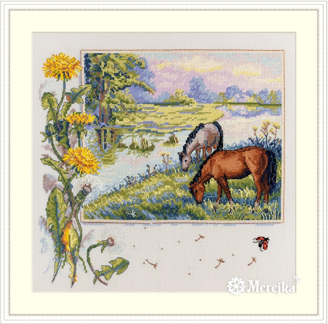 Merejka Counted Cross Stitch Kit Horses