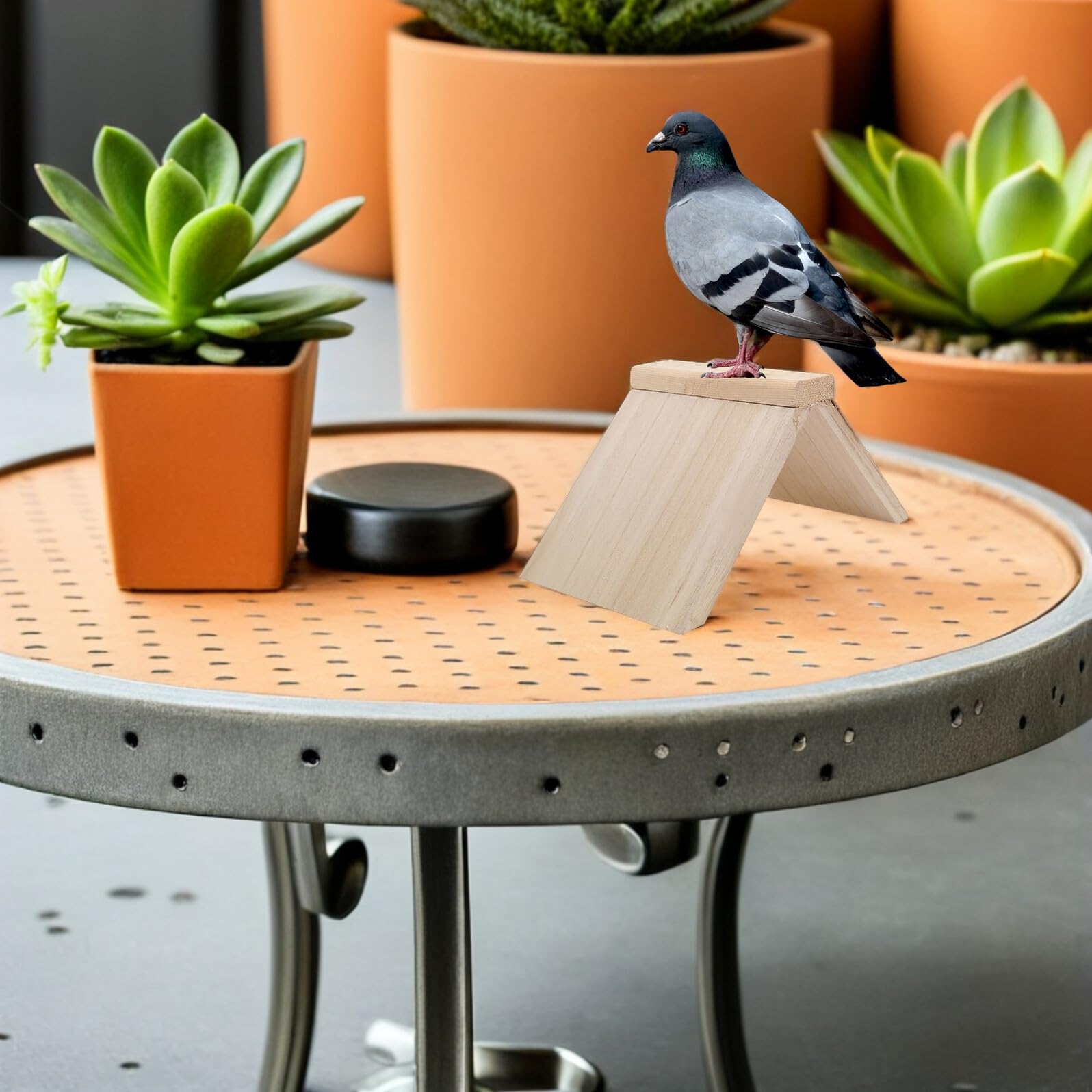 SUPVOX 6 Soportes para Palomas de Madera Maciza, Perchas para Pájaros Pequeñas, Plataforma Estable para Palomar, Accesorio para Jaulas, Soporte Higiénico para Aves, Uso Interior