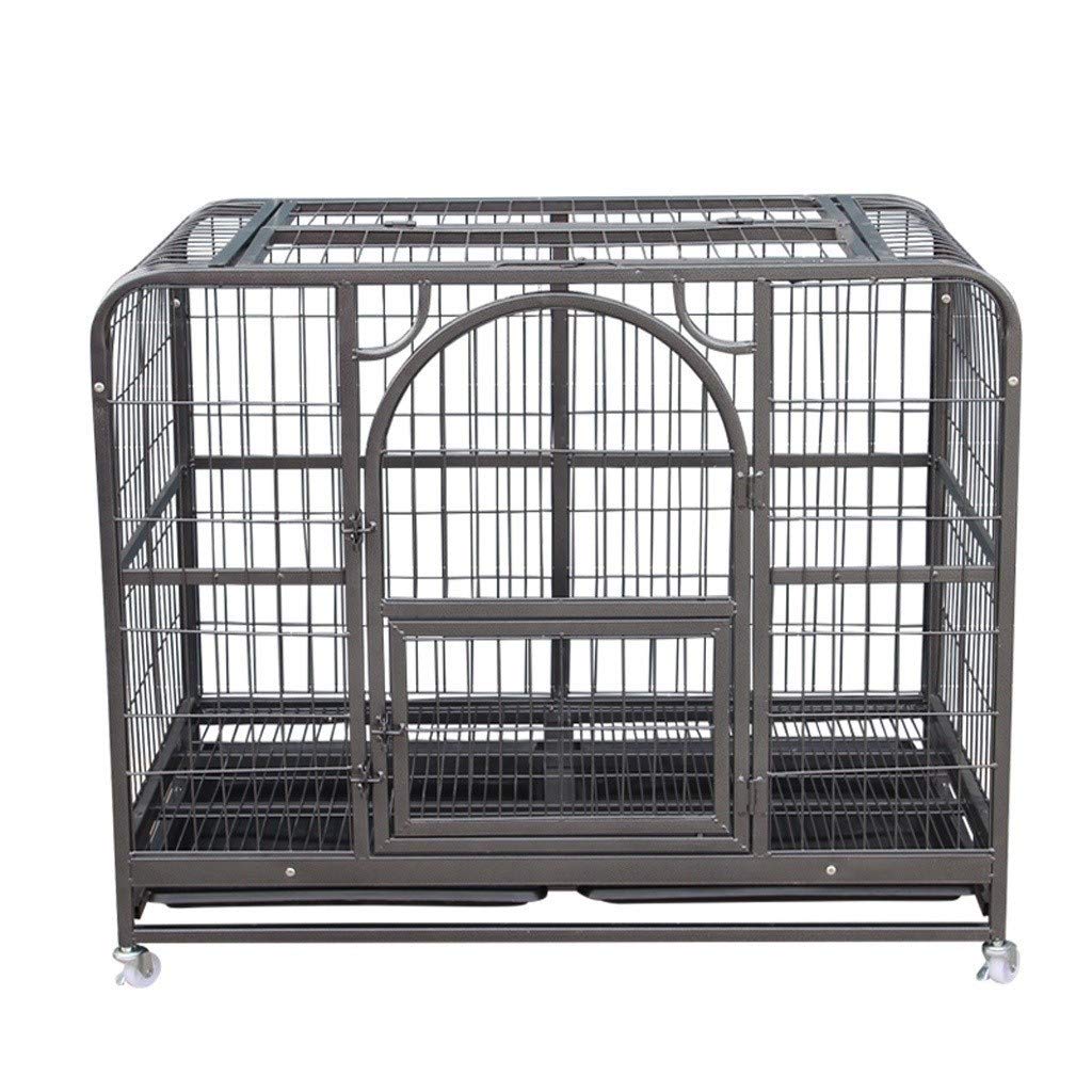 OPYTR Jaula Perro Cerca del Perro de Animal doméstico del Metal for Trabajo Pesado Plegable del Perro de Perrito del Animal doméstico del recinto de la Bandeja con Metales recintos Parque Infantil