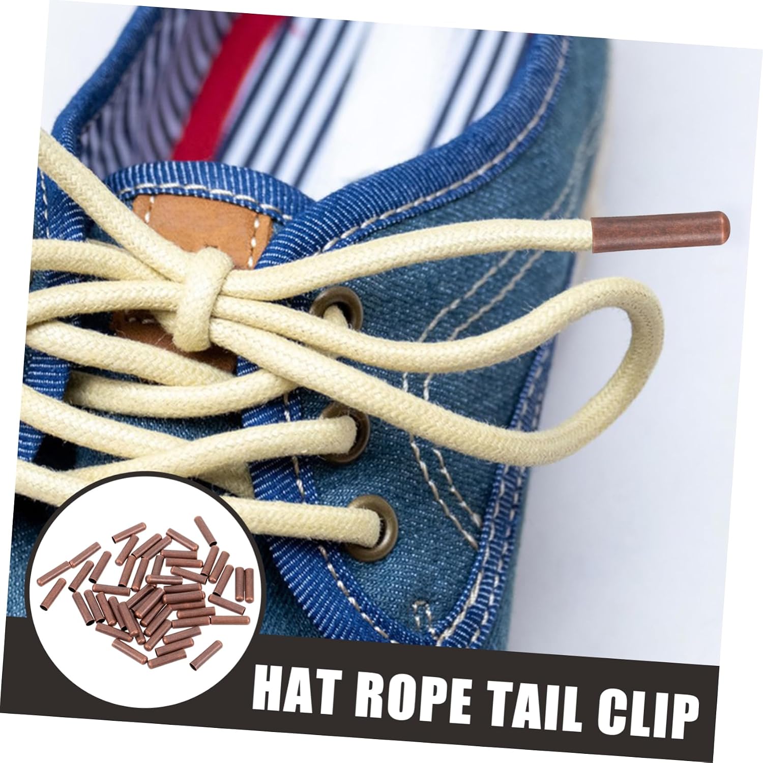50pcs Metal Shoelace Tips for DIY Projects Durable Replacement Ends for Sneakers Hoodies and Clothing Red Antique Copper Shoelace Accessories