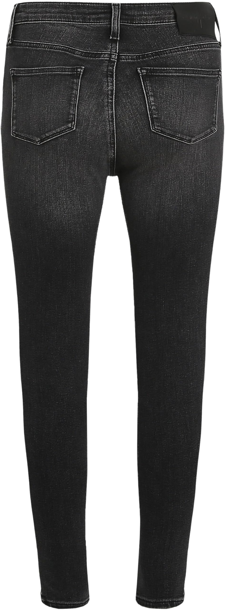Calvin Klein Donna Jeans High Rise Super Skinny Ankle con Chiusura a Bottoni