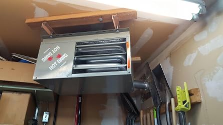 Modine HD45AS0111Natural Gas Hot Dawg Garage Heater 45,000 BTU with  80-Percent Efficiency Grey - Amazon.com
