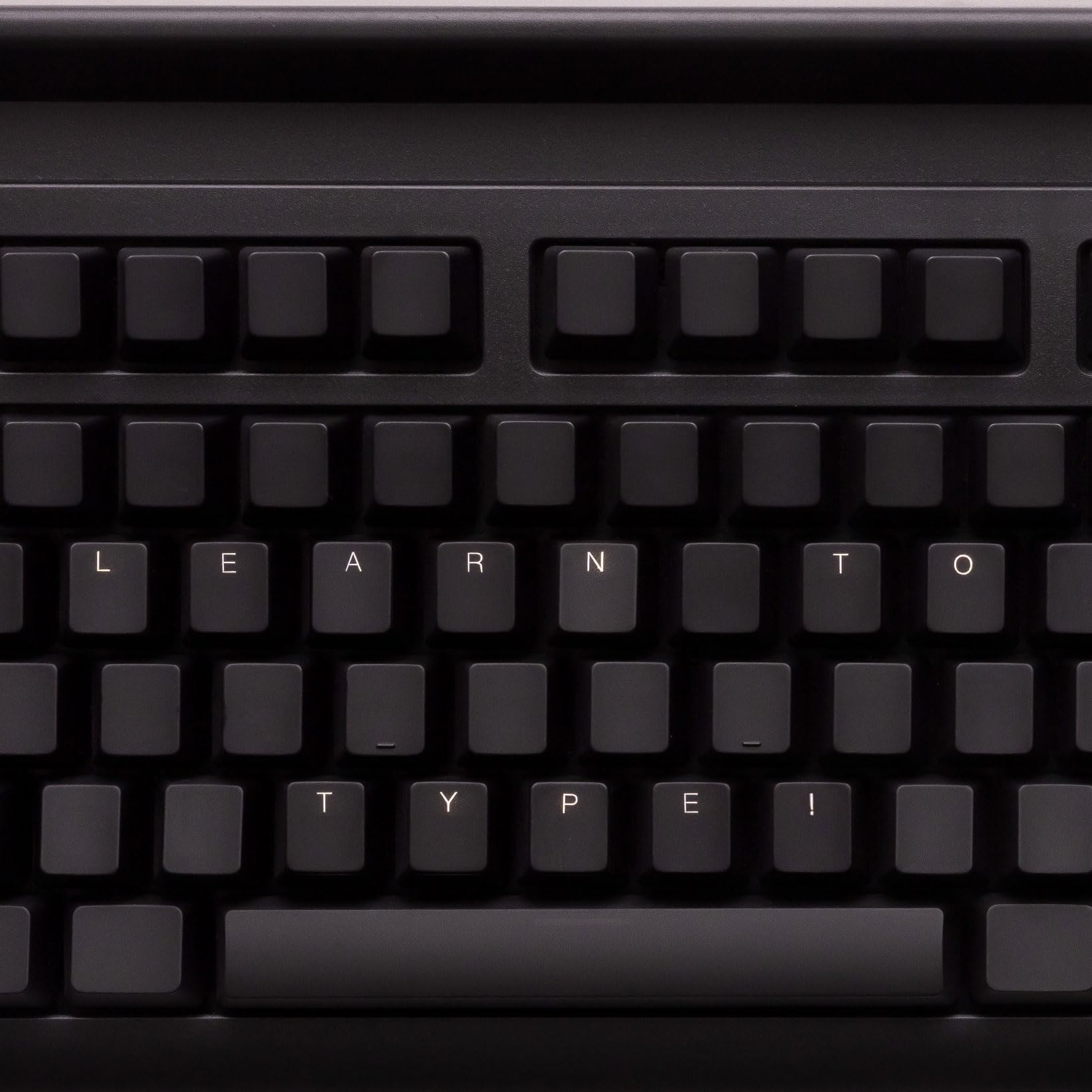 Learn to Type Keyboard; Blank Key Caps; Practice Typing with Show or Hide Key Visibility; Teach Students to Touch Type; Keymaster Mechanical Shine Through Keyboard; Better Than Skins or Covers