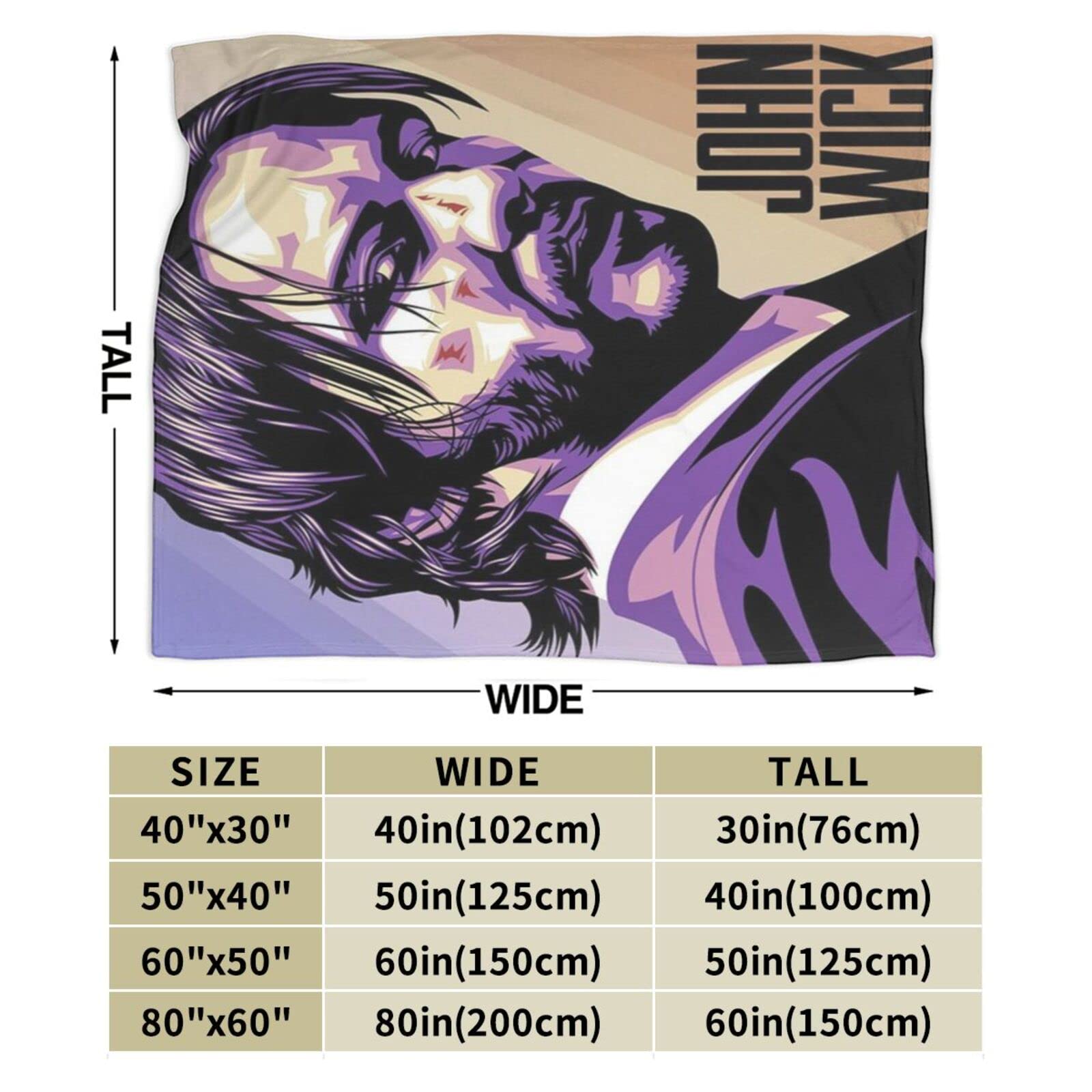 John Überwurfdecke – Weiche Flanell-Fleece-Decke, 60x50 Zoll, Für Sofa, Bett & Reisen