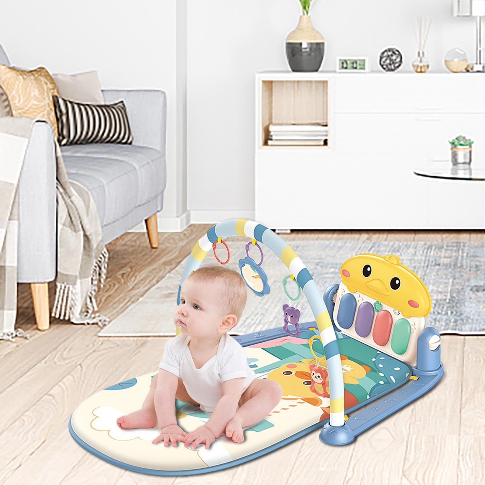 Maty Aktywności dla Niemowlaka | Kick and Play Piano Gym Center z muzyką i