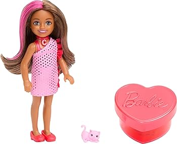 Amazon.com: Barbie Party Unboxed Chelsea Doll Set, Glam