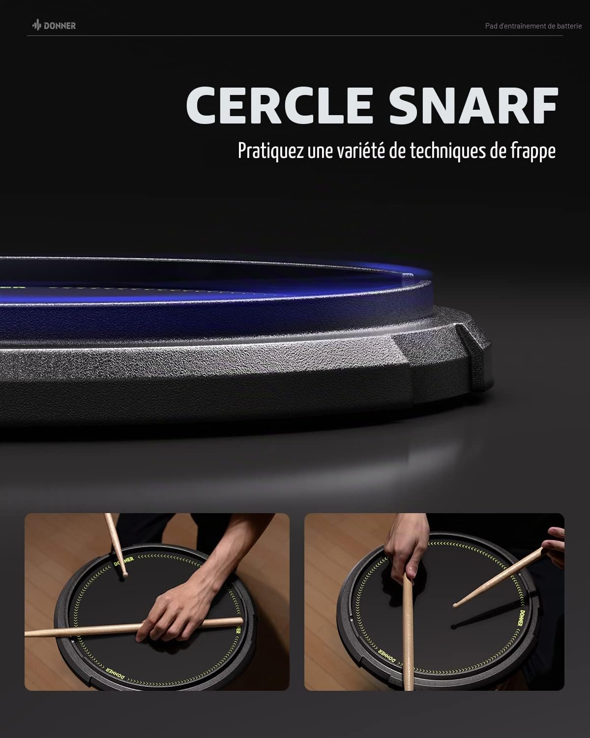 The Beater Practice Drum Pad DTB-1S - Box Set