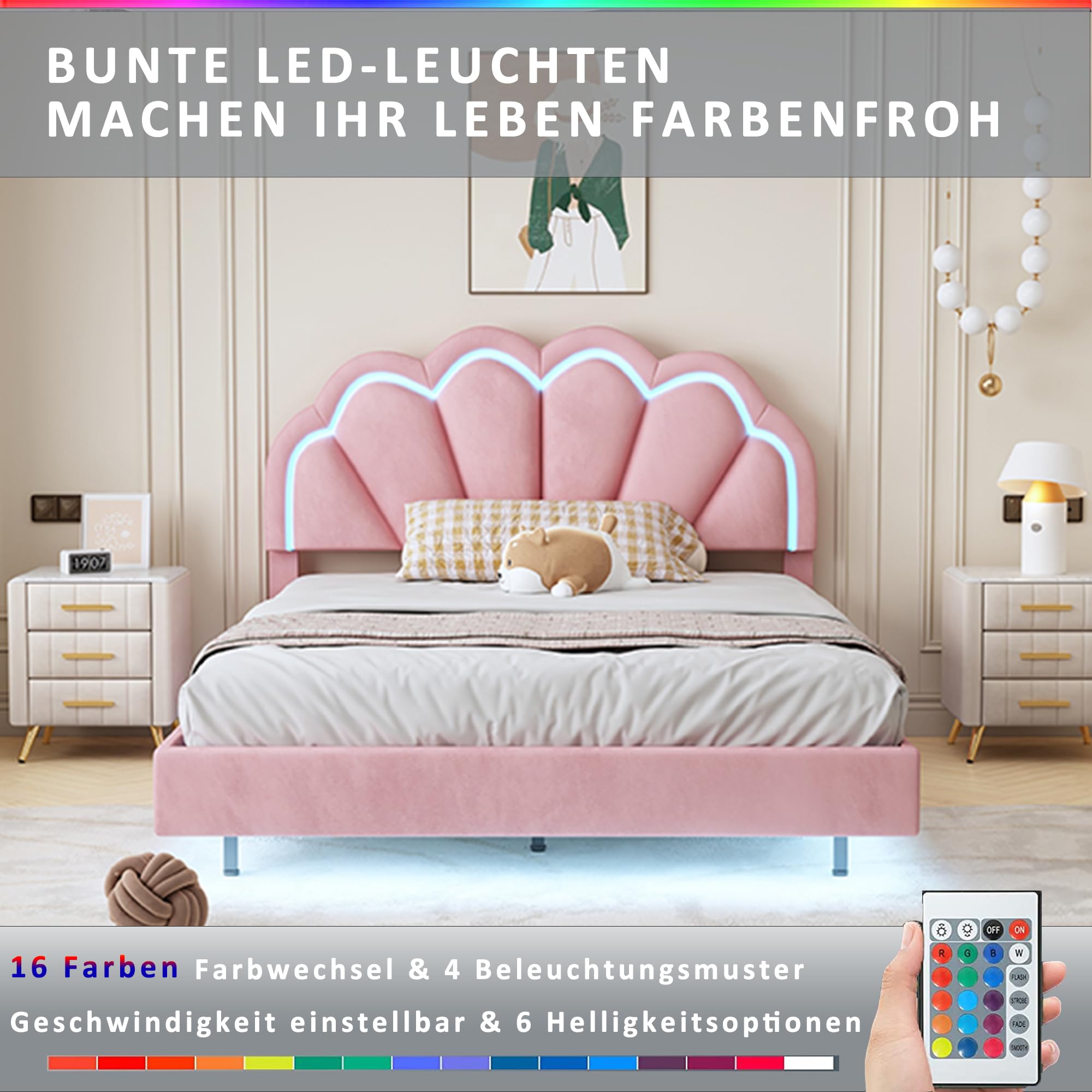 Kinder Unicorn bed 90 x 200 zonder matras kopen? ✔️ Tot 40% korting