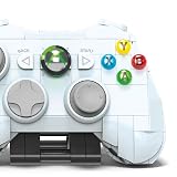 MEGA Microsoft Xbox 360 Replika konsoli do gier z 1342 elementami do zbudowania, kontroler i lampki LED, zestaw konstrukcyjny dla dorosłych kolekcjonerów., HWW15