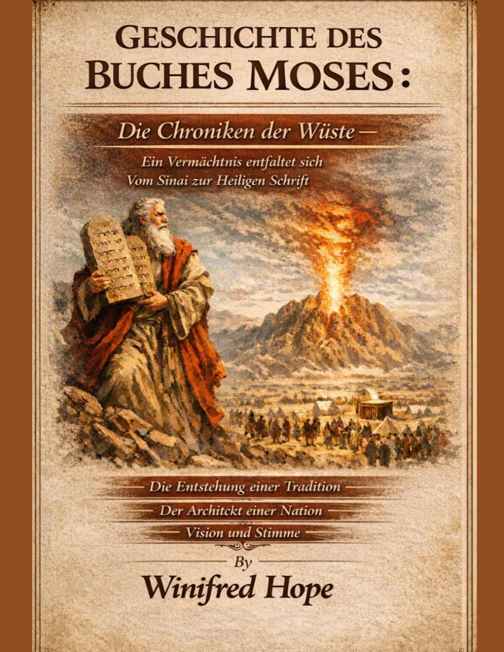 GESCHICHTE DES BUCHES MOSES: Die Chroniken der Wüste – Ein Vermächtnis entfaltet sich – Vom Sinai zur Heiligen Schrift – Die Entstehung einer Tradition – Der Architekt einer Nation – Vision und Stimme