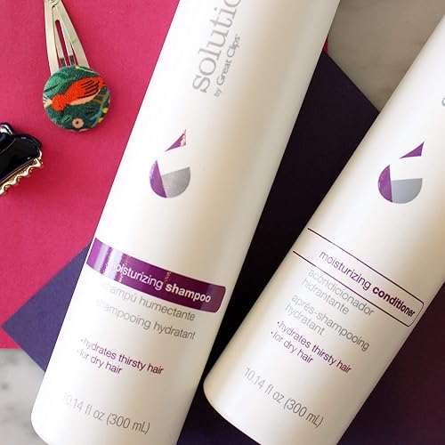 Miniatura 2 de GREAT CLIPS Solutions Champú hidratante, 10 onzas, repara y restaura el cabello dañado, para cabello seco, grueso o rizado