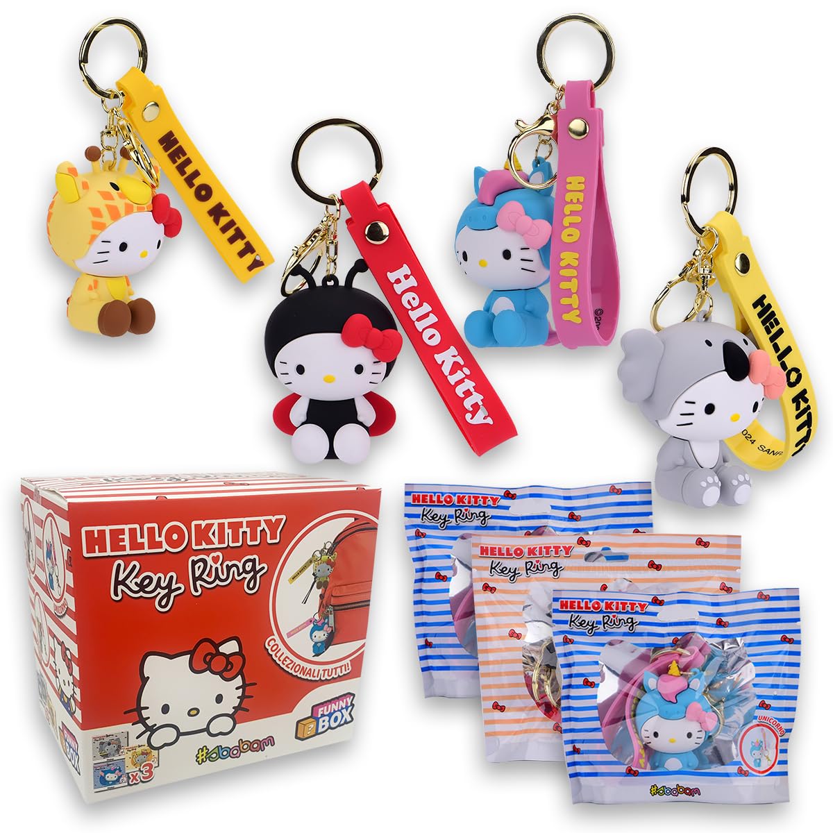 #sbabam Hello Kitty Key Ring 3 Characters