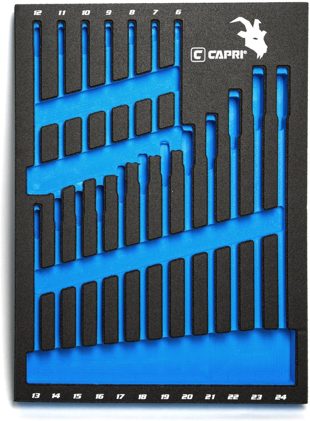 Capri Tools Mechanic's Tray Combination Wrenches, Metric