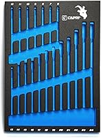 Vista 5 de Capri Tools Llaves combinadas de bandeja de mecánico, SAE