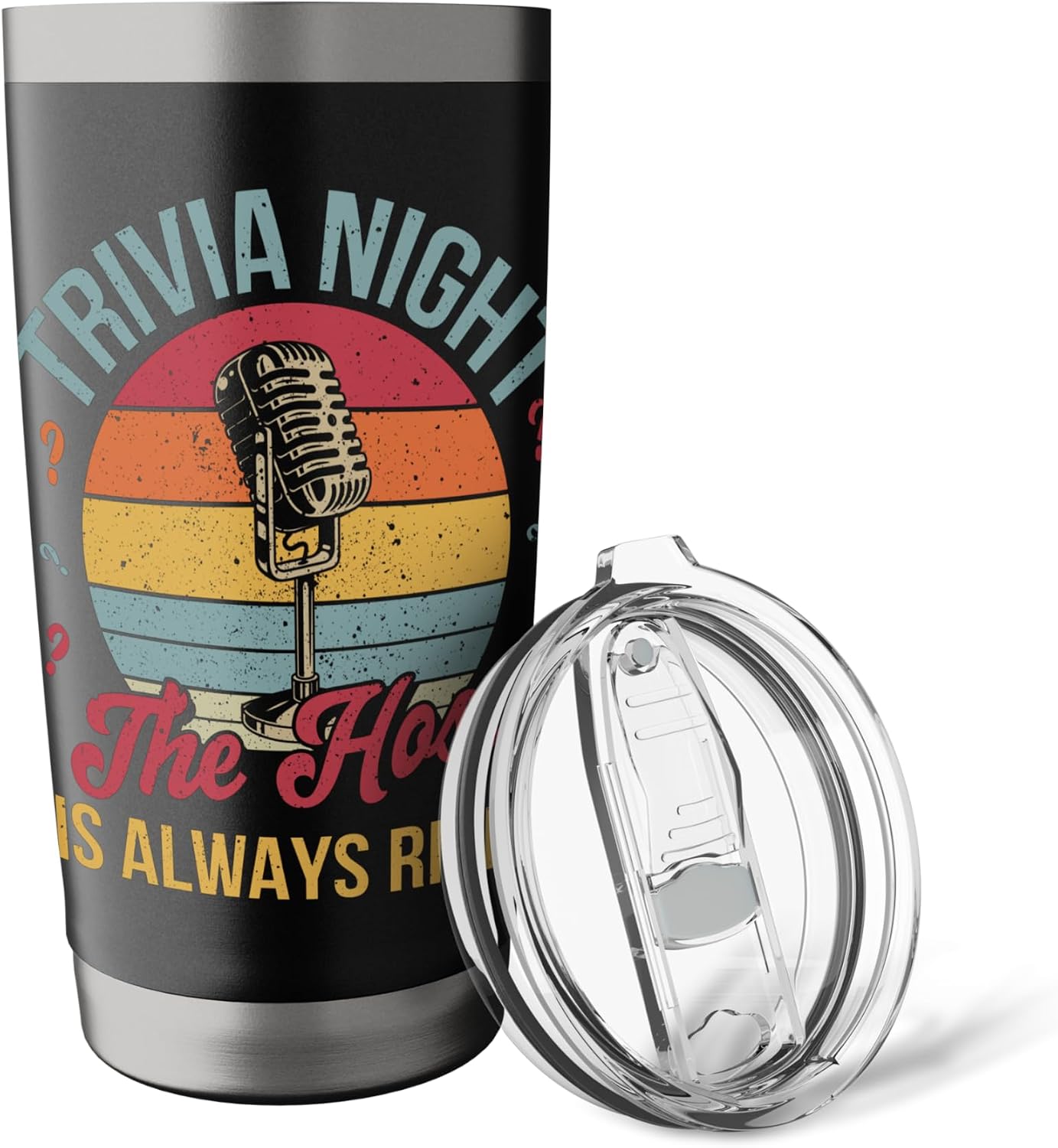 Trivia Night Host is always right Stainless Steel Insulated Tumbler image 5
