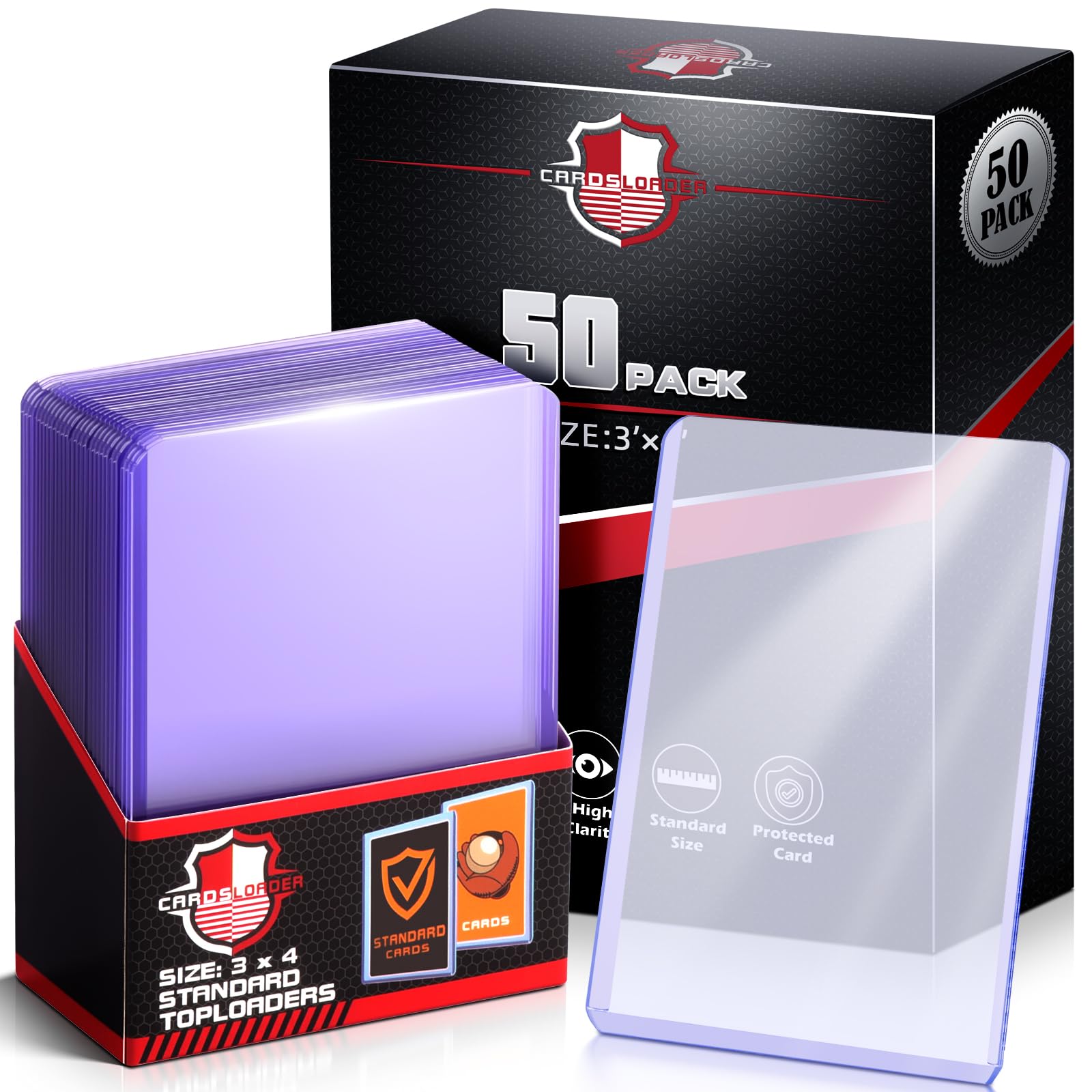 top loader vs card sleeve Amazon.com: Card Sleeves Top Loaders for Trading Cards, 3