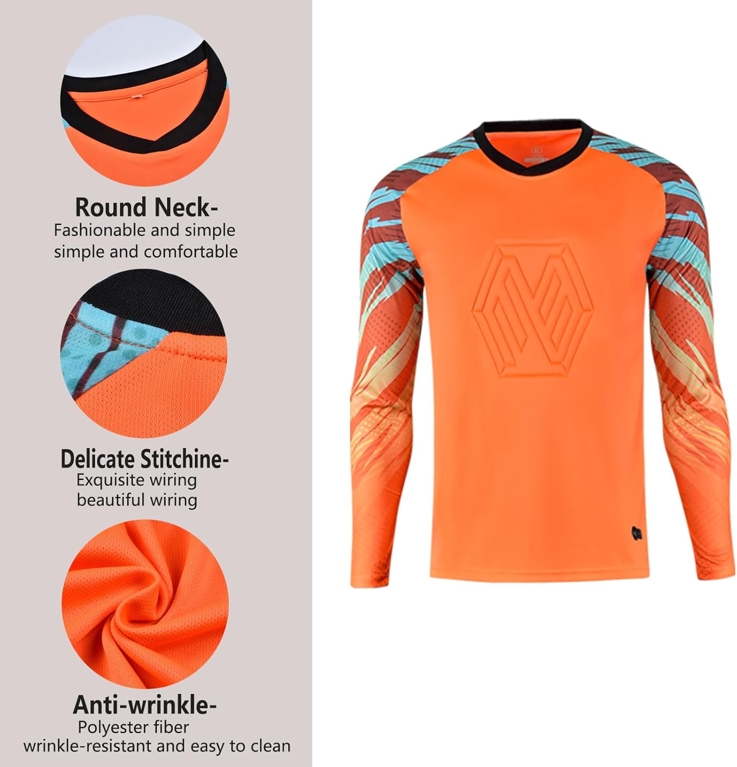 Quick-Dry Breathable Goalie Soccer Jersey for All Ages - Custom Goalkeeper Jersey - Adults/Kids/Teens - Image 5