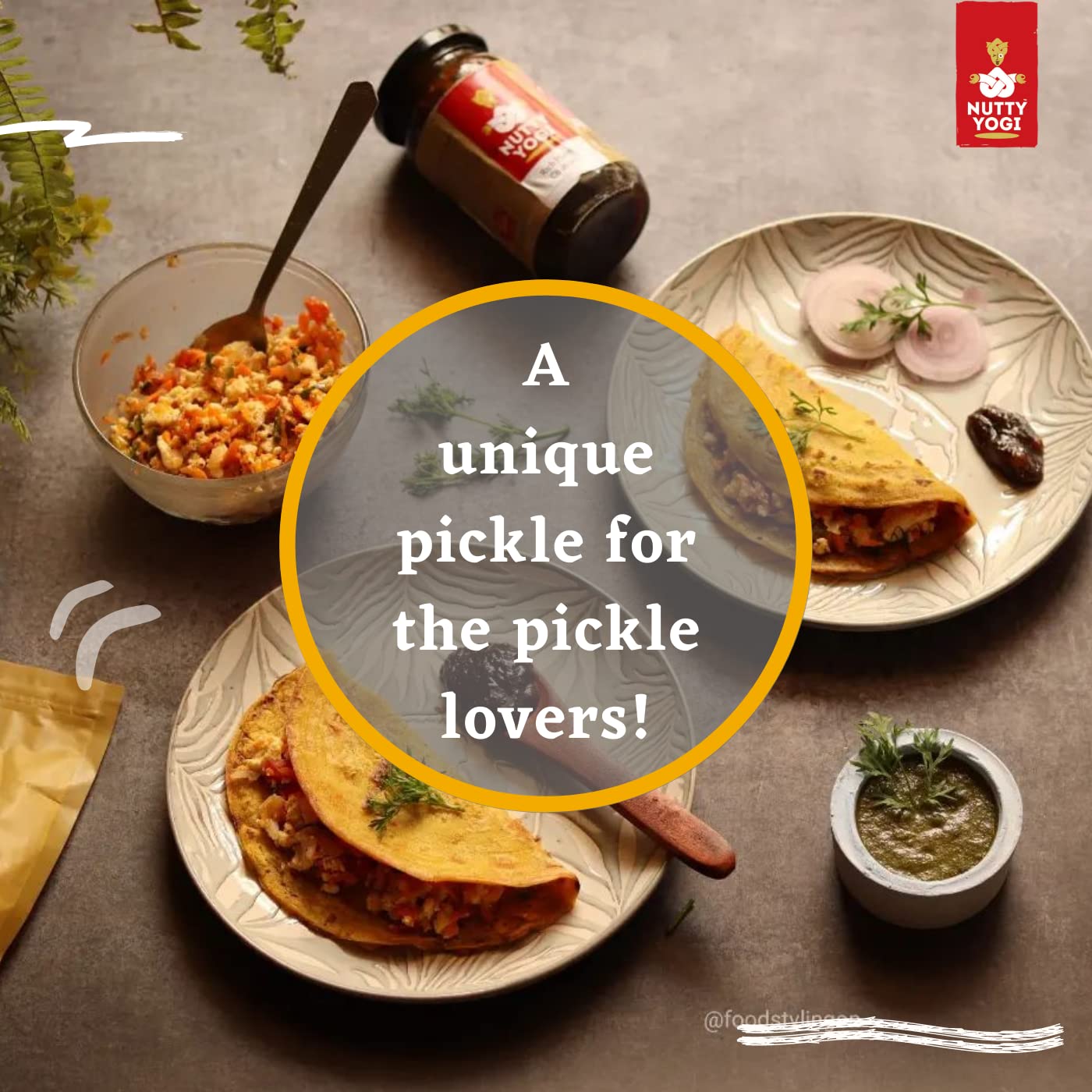 Nutty Yogi Healthy Jackfruit Pickle, 200g Pack of 2 1