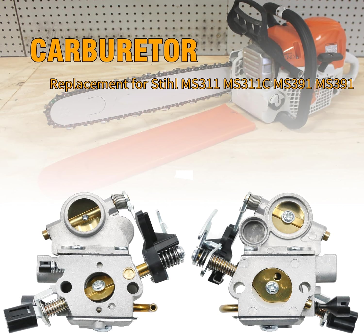 1140 120 0600 Carburetor Carb Tune Up Kit, Replacement for Stihl MS311 MS311C MS391 MS391C MS362 MS362C Chainsaw with Air Fuel Filter Replace WTE-8
