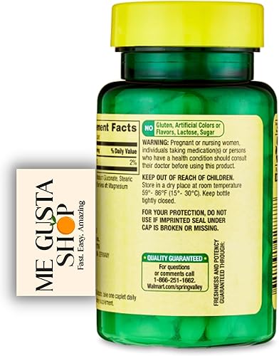 Miniatura 3 de Spring Valley - Suplemento dietético de cápsulas de potasio, 99 mg, 100 unidades (paquete de 01) en total 100 incluye organizador de píldoras