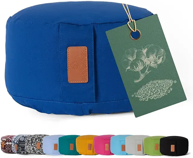 Cojín Redondo Vishnu para Yoga, Meditación y Pilates - Almohada Yoga 30x15 cm