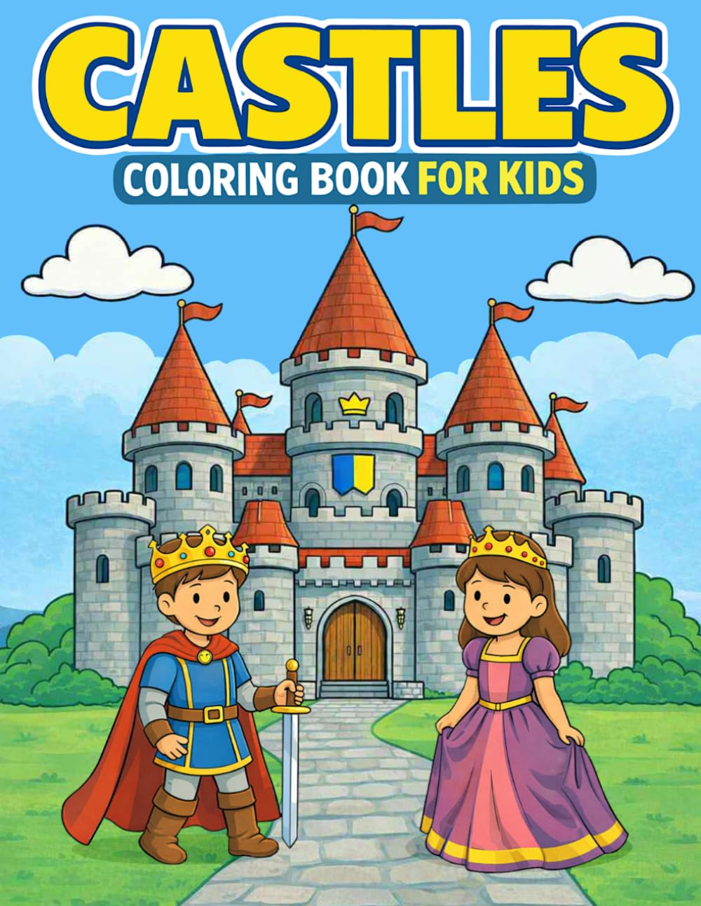 Castles Coloring Book for Kids: A Journey Through Medieval Castles for Young Artists