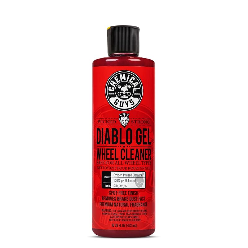 Chemical Guys Diablo Gel limpador em gel espumante para rodas e aros, todas as superfícies, 473 mL
