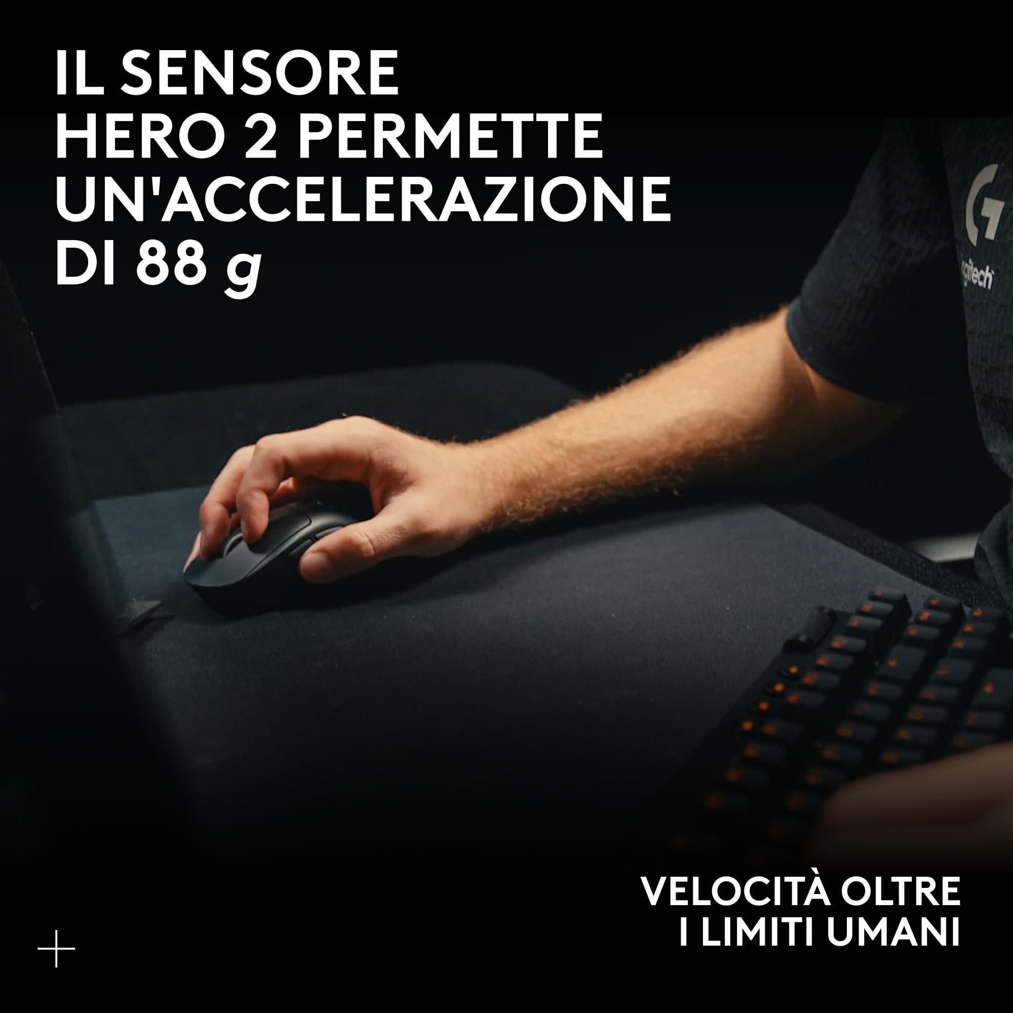 Logitech G PRO X SUPERLIGHT 2 LIGHTSPEED gaming mouse wireless 60g HERO 2 44K DPI USB-C Bianco