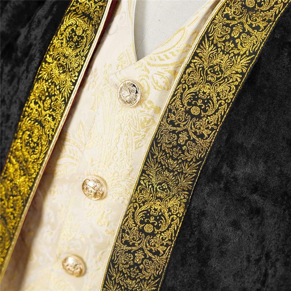 Apocrypha Mens Medieval Steampunk Tailcoat Victorian Vintage Jacket Frock Coat - Image 7