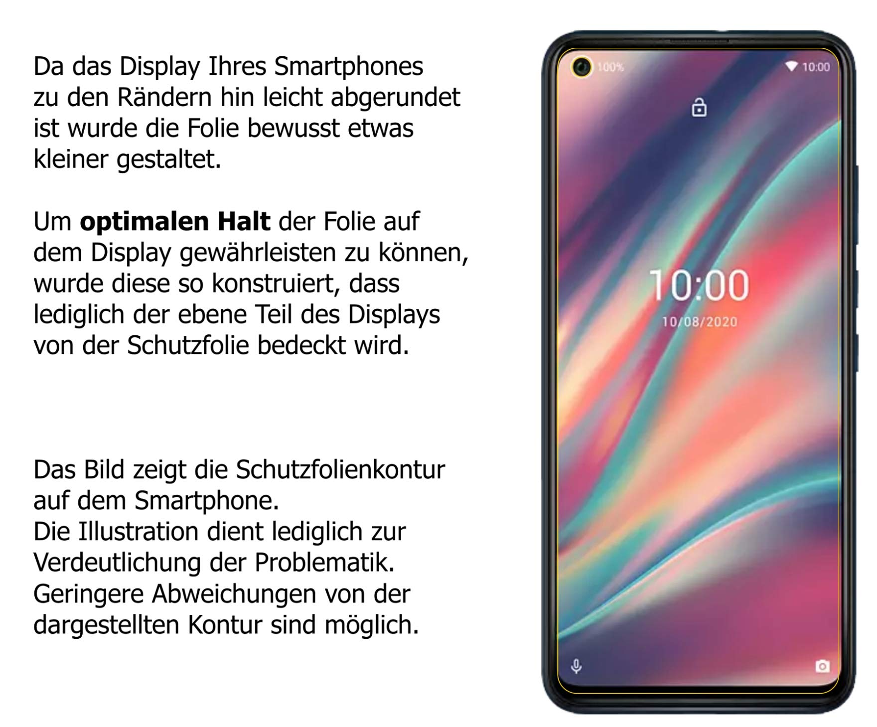 dipos I 6X Pellicola Protettiva Compatibile con Wiko View 3 Posteriore