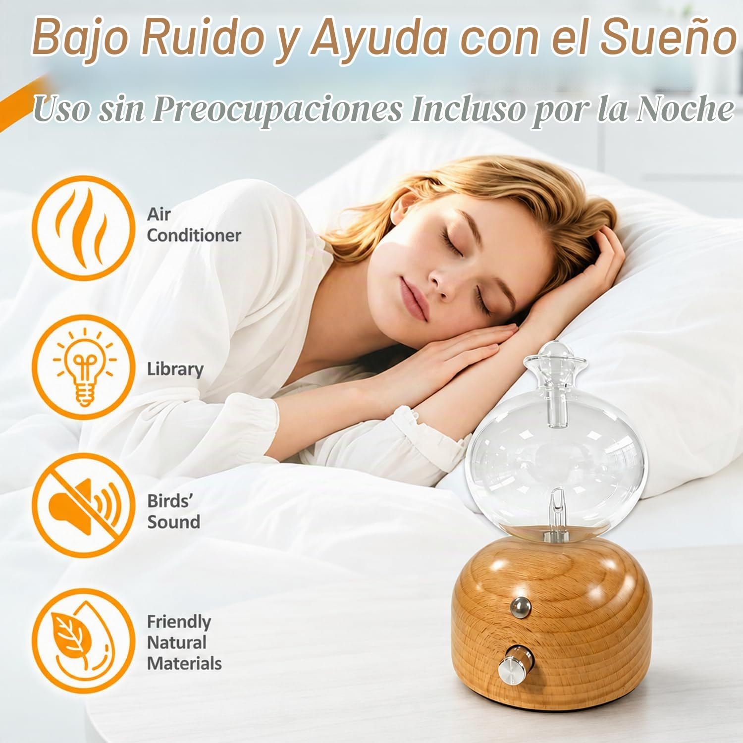 Difusor Aceites Esenciales Sin Agua, Difusor de Aceite Esencial nebulizante Recargable Difusor de Aromas Inalámbrico para Hogar y Salón
