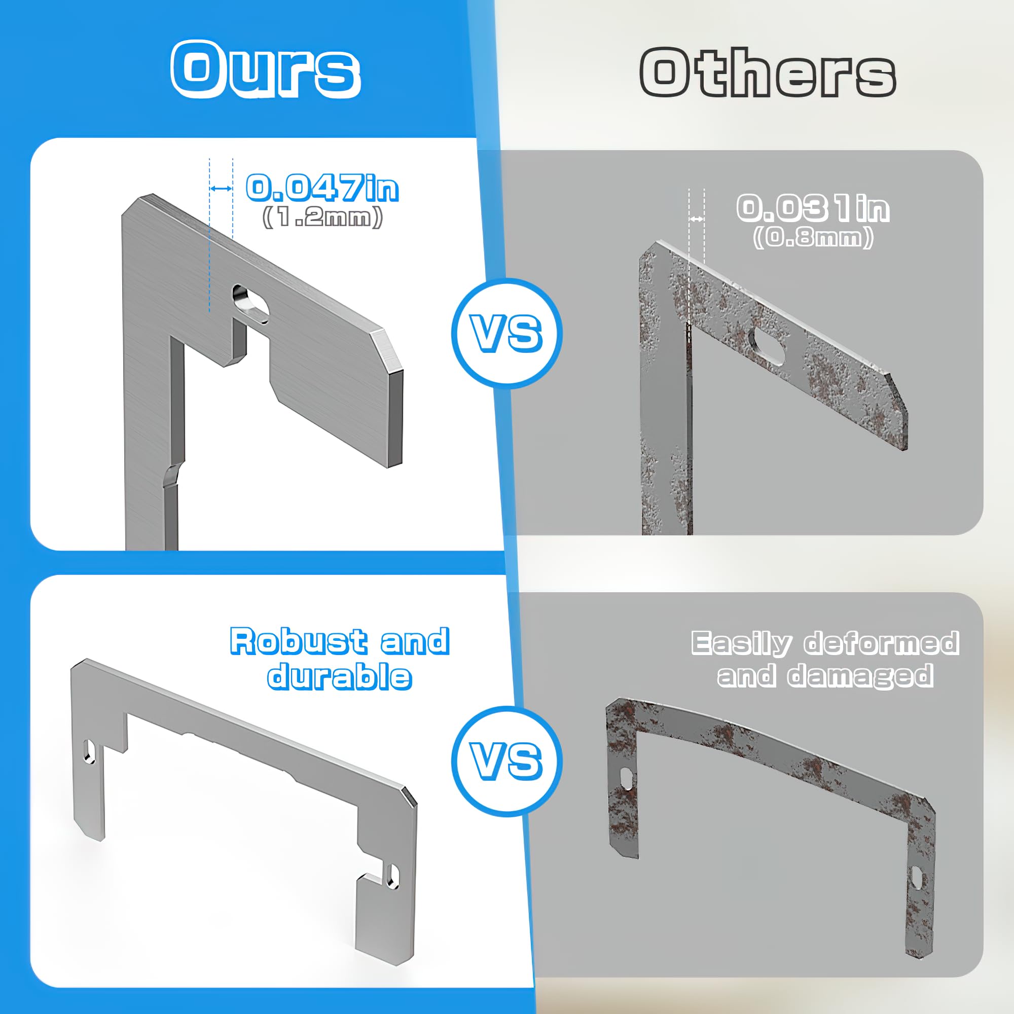 電子ペーパータグ - 世界最小RFID （株）エスケーエレクトロニクス ウォールプレートスペーサー - メタルスペーサーキット レセプタクルボックス用  | 電気レセプタクルスペーサー | 固定ツール ステ