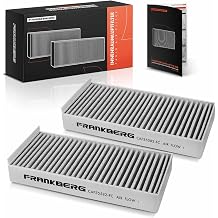 Frankberg 2 x Cabin Air Filter Activated Carbon Filter Compatible with 1 Series F40 116 118 120 128 M135 1.5L-2.0L 2019-2024 I3 I01 Range Extender Electric 0.6L 2016-2024 Replace# 6431683540 5