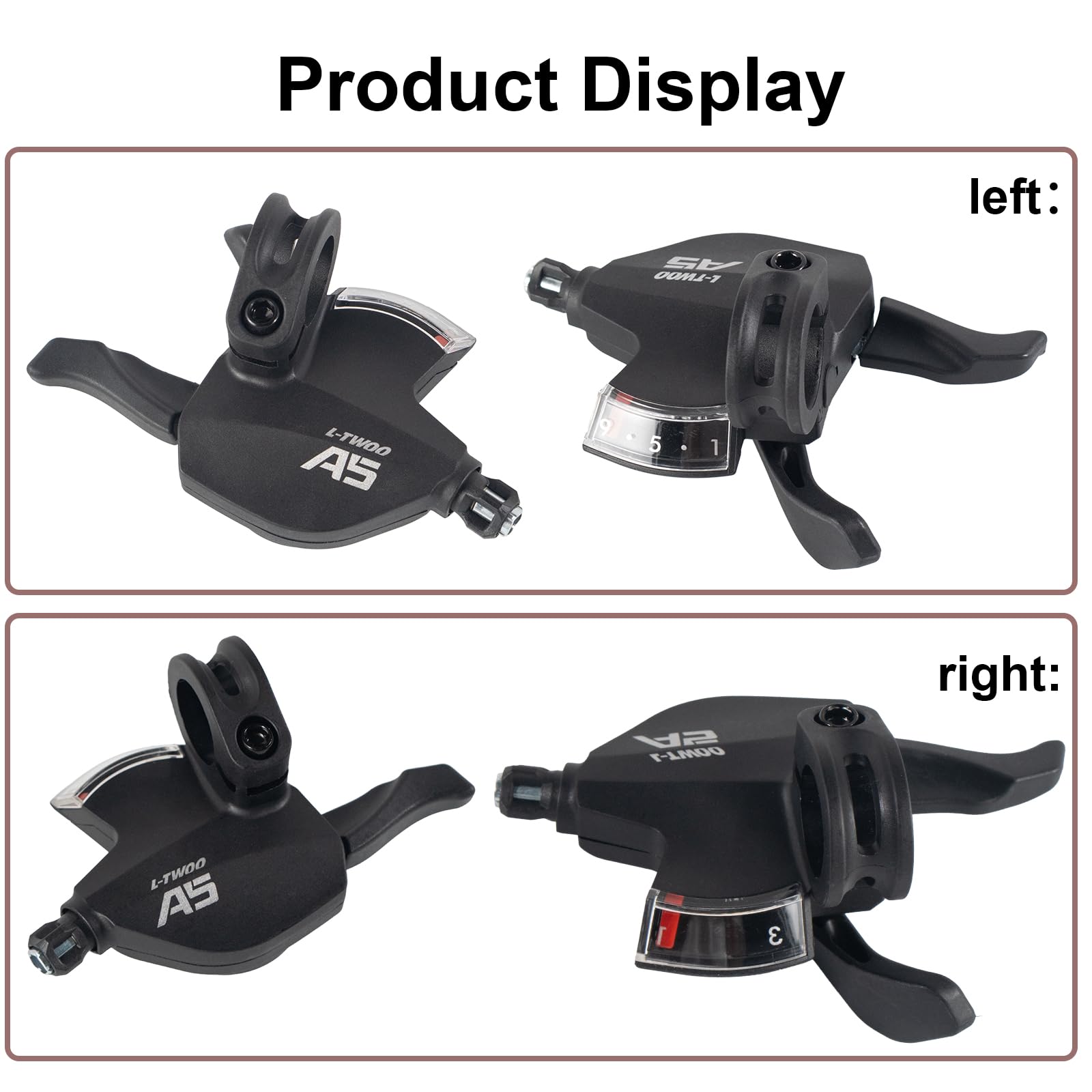 Chooee Levier de changement de vitesse 3 x 9 vitesses pour Shimano/Sram, levier de vitesse pour VTT
